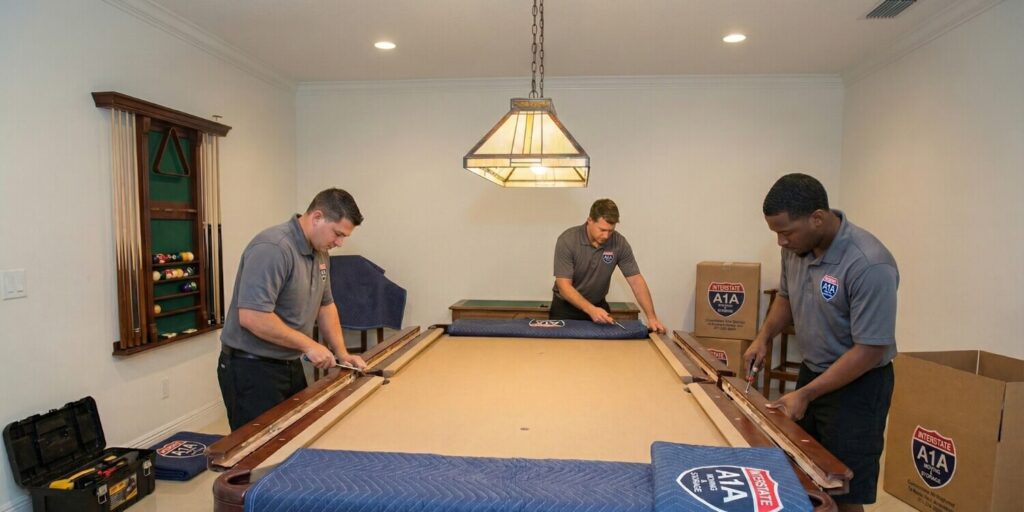how much does it cost to move a pool table